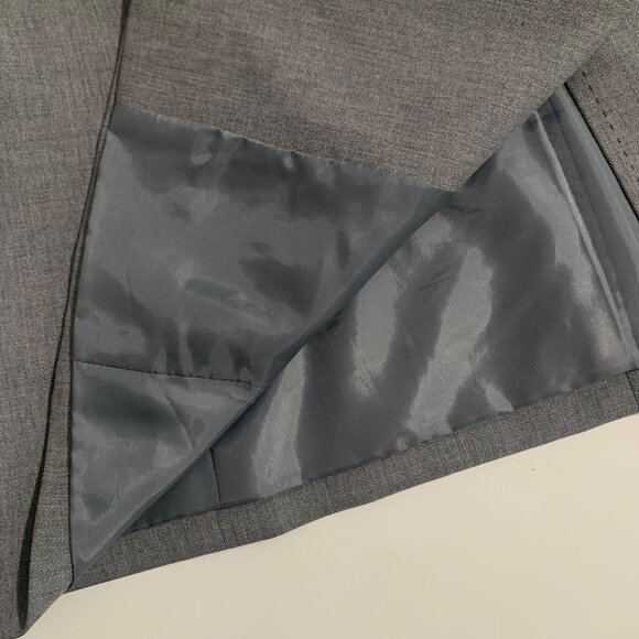Vintage Talbots Petites Women's Gray Wool Blazer Jacket Size 10 Petite - Picture 11 of 13